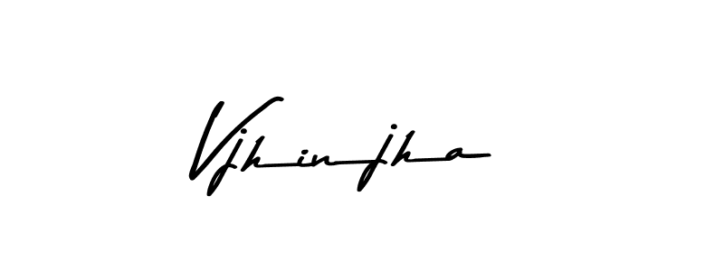 Make a beautiful signature design for name Vjhinjha. With this signature (Asem Kandis PERSONAL USE) style, you can create a handwritten signature for free. Vjhinjha signature style 9 images and pictures png