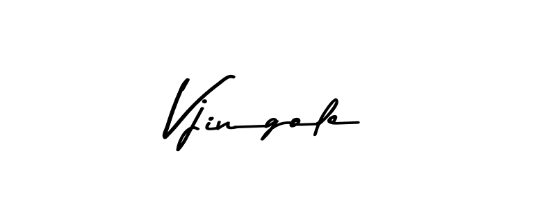 How to make Vjingole signature? Asem Kandis PERSONAL USE is a professional autograph style. Create handwritten signature for Vjingole name. Vjingole signature style 9 images and pictures png