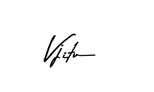 How to make Vjitu signature? Asem Kandis PERSONAL USE is a professional autograph style. Create handwritten signature for Vjitu name. Vjitu signature style 9 images and pictures png