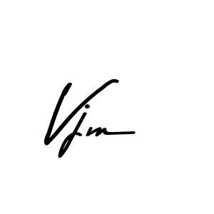 Vjm stylish signature style. Best Handwritten Sign (Asem Kandis PERSONAL USE) for my name. Handwritten Signature Collection Ideas for my name Vjm. Vjm signature style 9 images and pictures png