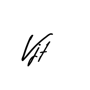 How to make Vjt signature? Asem Kandis PERSONAL USE is a professional autograph style. Create handwritten signature for Vjt name. Vjt signature style 9 images and pictures png
