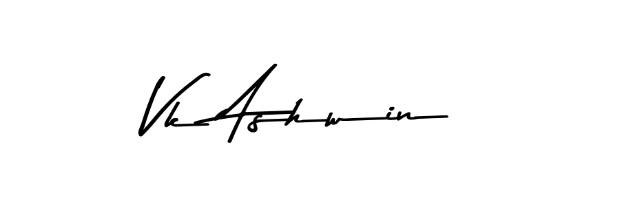 Make a beautiful signature design for name Vk Ashwin. Use this online signature maker to create a handwritten signature for free. Vk Ashwin signature style 9 images and pictures png