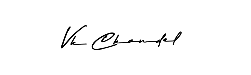 Also You can easily find your signature by using the search form. We will create Vk Chandel name handwritten signature images for you free of cost using Asem Kandis PERSONAL USE sign style. Vk Chandel signature style 9 images and pictures png
