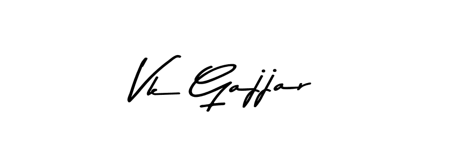 It looks lik you need a new signature style for name Vk Gajjar. Design unique handwritten (Asem Kandis PERSONAL USE) signature with our free signature maker in just a few clicks. Vk Gajjar signature style 9 images and pictures png