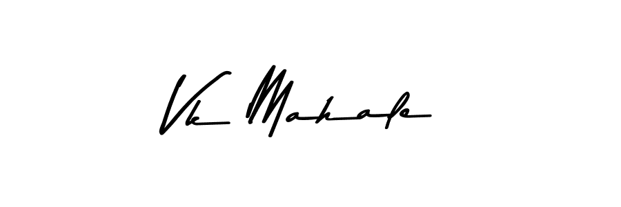 Make a beautiful signature design for name Vk Mahale. With this signature (Asem Kandis PERSONAL USE) style, you can create a handwritten signature for free. Vk Mahale signature style 9 images and pictures png