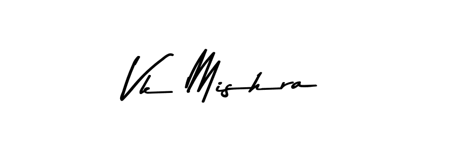 Vk Mishra stylish signature style. Best Handwritten Sign (Asem Kandis PERSONAL USE) for my name. Handwritten Signature Collection Ideas for my name Vk Mishra. Vk Mishra signature style 9 images and pictures png