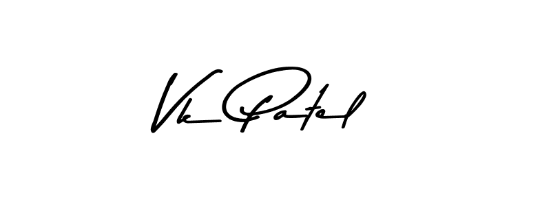 Make a beautiful signature design for name Vk Patel. With this signature (Asem Kandis PERSONAL USE) style, you can create a handwritten signature for free. Vk Patel signature style 9 images and pictures png