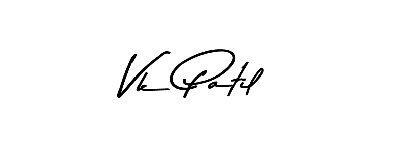 Design your own signature with our free online signature maker. With this signature software, you can create a handwritten (Asem Kandis PERSONAL USE) signature for name Vk Patil. Vk Patil signature style 9 images and pictures png