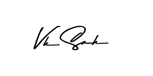 Vk Sah stylish signature style. Best Handwritten Sign (Asem Kandis PERSONAL USE) for my name. Handwritten Signature Collection Ideas for my name Vk Sah. Vk Sah signature style 9 images and pictures png