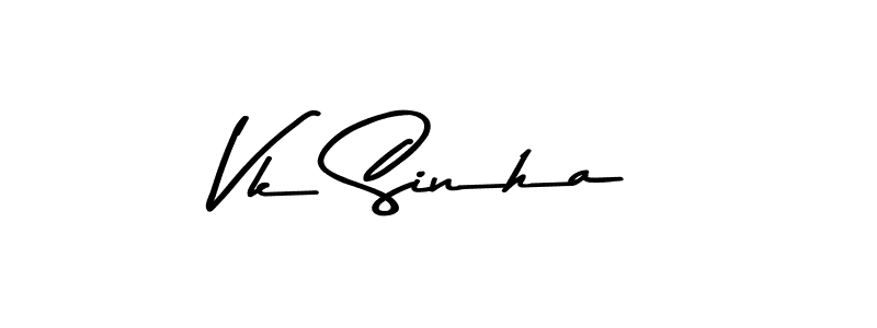 Vk Sinha stylish signature style. Best Handwritten Sign (Asem Kandis PERSONAL USE) for my name. Handwritten Signature Collection Ideas for my name Vk Sinha. Vk Sinha signature style 9 images and pictures png
