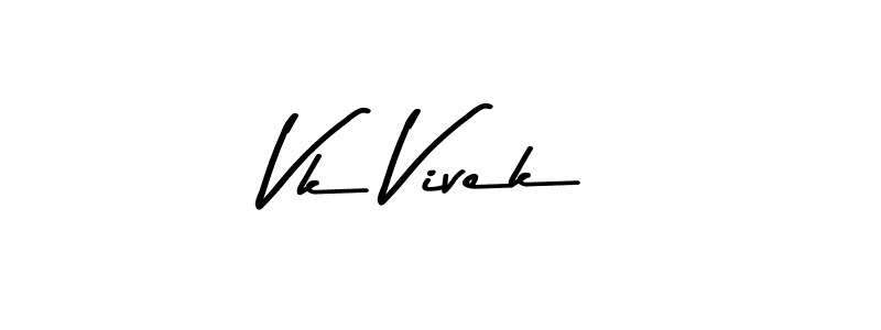 You should practise on your own different ways (Asem Kandis PERSONAL USE) to write your name (Vk Vivek) in signature. don't let someone else do it for you. Vk Vivek signature style 9 images and pictures png