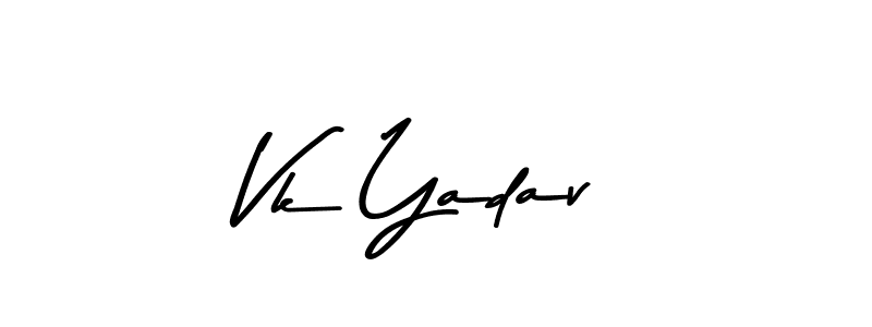 Vk Yadav stylish signature style. Best Handwritten Sign (Asem Kandis PERSONAL USE) for my name. Handwritten Signature Collection Ideas for my name Vk Yadav. Vk Yadav signature style 9 images and pictures png