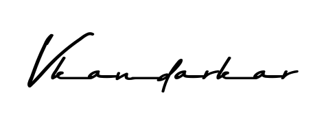 Explore multiple handwriting variations for Vkandarkar including this stunning Asem Kandis PERSONAL USE design. Free to use across all platforms. Vkandarkar signature style 9 images and pictures png