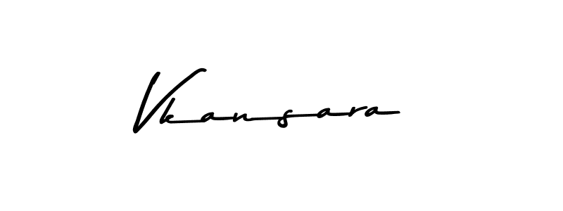 Vkansara stylish signature style. Best Handwritten Sign (Asem Kandis PERSONAL USE) for my name. Handwritten Signature Collection Ideas for my name Vkansara. Vkansara signature style 9 images and pictures png