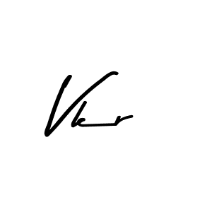 How to make Vkr name signature. Use Asem Kandis PERSONAL USE style for creating short signs online. This is the latest handwritten sign. Vkr signature style 9 images and pictures png