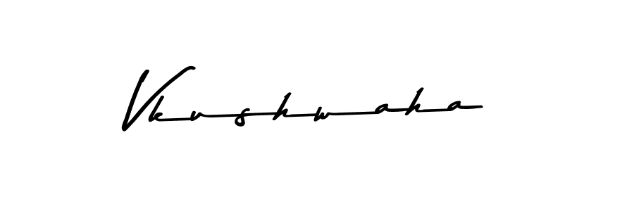 Vkushwaha stylish signature style. Best Handwritten Sign (Asem Kandis PERSONAL USE) for my name. Handwritten Signature Collection Ideas for my name Vkushwaha. Vkushwaha signature style 9 images and pictures png