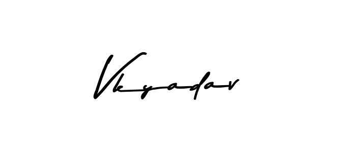 Use a signature maker to create a handwritten signature online. With this signature software, you can design (Asem Kandis PERSONAL USE) your own signature for name Vkyadav. Vkyadav signature style 9 images and pictures png