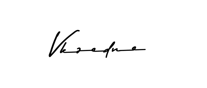 Create a beautiful signature design for name Vkzedne. With this signature (Asem Kandis PERSONAL USE) fonts, you can make a handwritten signature for free. Vkzedne signature style 9 images and pictures png
