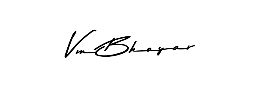 Also You can easily find your signature by using the search form. We will create Vm Bhoyar name handwritten signature images for you free of cost using Asem Kandis PERSONAL USE sign style. Vm Bhoyar signature style 9 images and pictures png