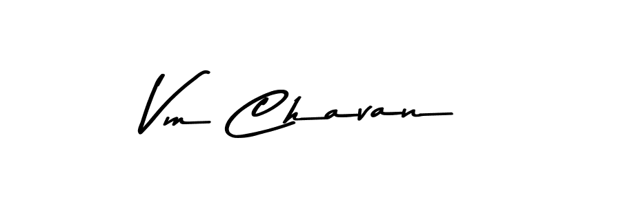 Similarly Asem Kandis PERSONAL USE is the best handwritten signature design. Signature creator online .You can use it as an online autograph creator for name Vm Chavan. Vm Chavan signature style 9 images and pictures png