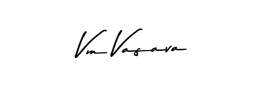 Vm Vasava stylish signature style. Best Handwritten Sign (Asem Kandis PERSONAL USE) for my name. Handwritten Signature Collection Ideas for my name Vm Vasava. Vm Vasava signature style 9 images and pictures png