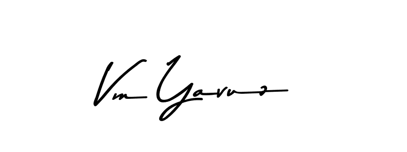 How to make Vm Yavuz name signature. Use Asem Kandis PERSONAL USE style for creating short signs online. This is the latest handwritten sign. Vm Yavuz signature style 9 images and pictures png