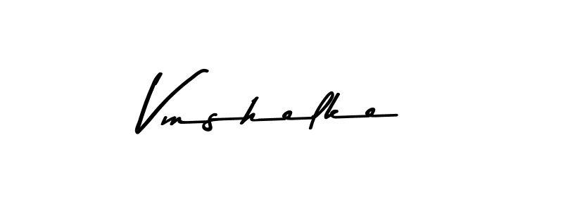 How to Draw Vmshelke signature style? Asem Kandis PERSONAL USE is a latest design signature styles for name Vmshelke. Vmshelke signature style 9 images and pictures png