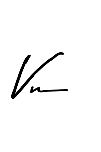 Make a beautiful signature design for name Vn. With this signature (Asem Kandis PERSONAL USE) style, you can create a handwritten signature for free. Vn signature style 9 images and pictures png
