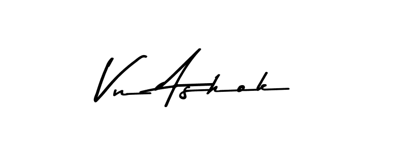 Create a beautiful signature design for name Vn Ashok. With this signature (Asem Kandis PERSONAL USE) fonts, you can make a handwritten signature for free. Vn Ashok signature style 9 images and pictures png