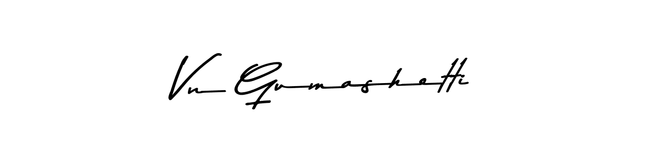Use a signature maker to create a handwritten signature online. With this signature software, you can design (Asem Kandis PERSONAL USE) your own signature for name Vn Gumashetti. Vn Gumashetti signature style 9 images and pictures png