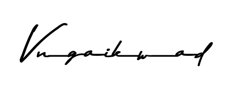 The Asem Kandis PERSONAL USE lettering style adds unique flourish to name Vngaikwad. Stand out with a custom digital autograph made in seconds. Vngaikwad signature style 9 images and pictures png