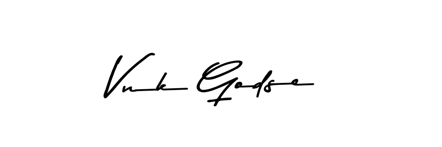 How to make Vnk Godse signature? Asem Kandis PERSONAL USE is a professional autograph style. Create handwritten signature for Vnk Godse name. Vnk Godse signature style 9 images and pictures png