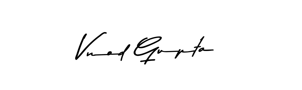 Use a signature maker to create a handwritten signature online. With this signature software, you can design (Asem Kandis PERSONAL USE) your own signature for name Vnod Gupta. Vnod Gupta signature style 9 images and pictures png