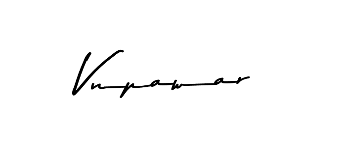 How to make Vnpawar name signature. Use Asem Kandis PERSONAL USE style for creating short signs online. This is the latest handwritten sign. Vnpawar signature style 9 images and pictures png