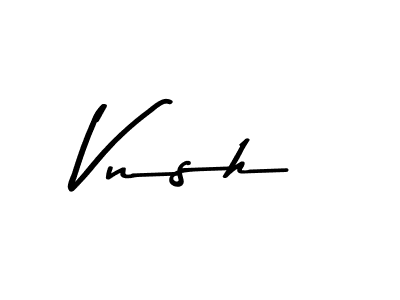 How to Draw Vnsh signature style? Asem Kandis PERSONAL USE is a latest design signature styles for name Vnsh. Vnsh signature style 9 images and pictures png