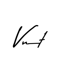 How to make Vnt signature? Asem Kandis PERSONAL USE is a professional autograph style. Create handwritten signature for Vnt name. Vnt signature style 9 images and pictures png