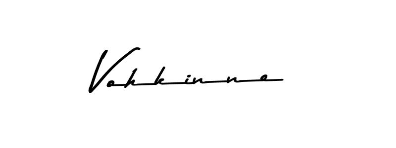 Create a beautiful signature design for name Vohkinne. With this signature (Asem Kandis PERSONAL USE) fonts, you can make a handwritten signature for free. Vohkinne signature style 9 images and pictures png