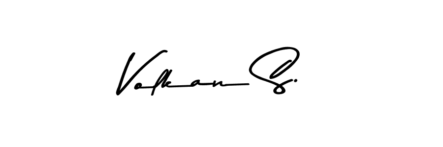 if you are searching for the best signature style for your name Volkan S.. so please give up your signature search. here we have designed multiple signature styles  using Asem Kandis PERSONAL USE. Volkan S. signature style 9 images and pictures png