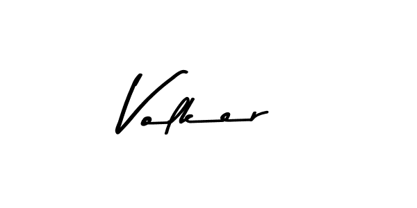 You should practise on your own different ways (Asem Kandis PERSONAL USE) to write your name (Volker) in signature. don't let someone else do it for you. Volker signature style 9 images and pictures png