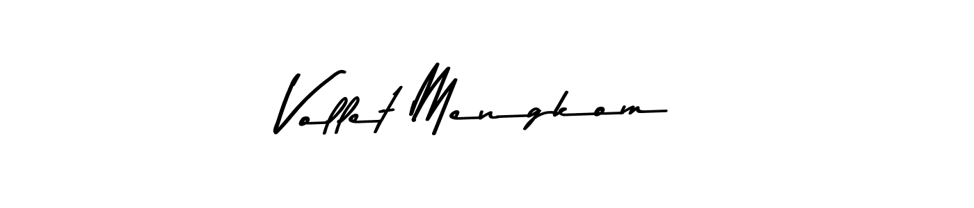 Make a beautiful signature design for name Vollet Mengkom. Use this online signature maker to create a handwritten signature for free. Vollet Mengkom signature style 9 images and pictures png