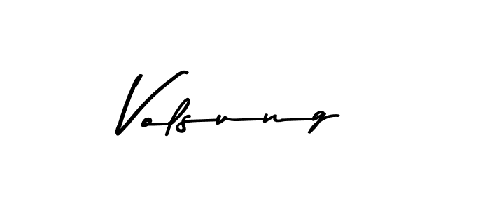 How to make Volsung name signature. Use Asem Kandis PERSONAL USE style for creating short signs online. This is the latest handwritten sign. Volsung signature style 9 images and pictures png