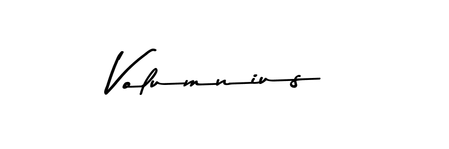 Use a signature maker to create a handwritten signature online. With this signature software, you can design (Asem Kandis PERSONAL USE) your own signature for name Volumnius. Volumnius signature style 9 images and pictures png