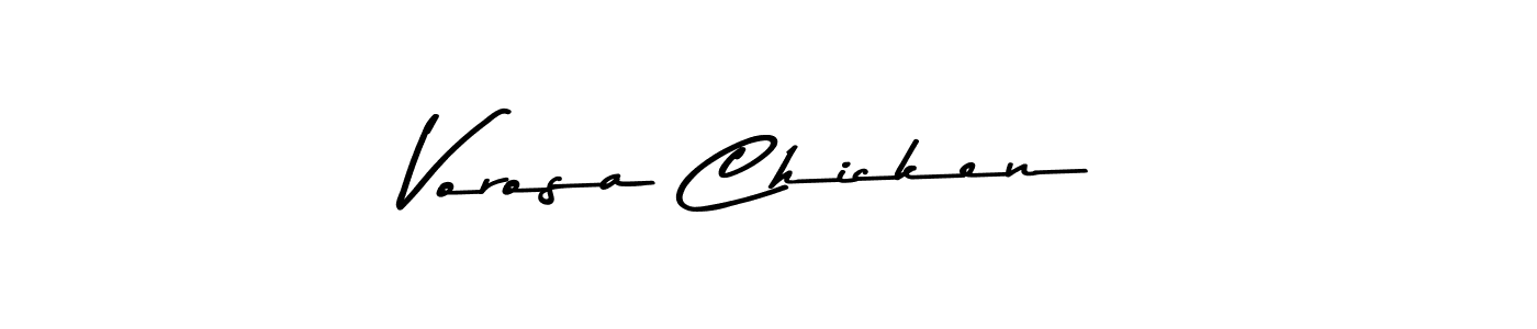 Similarly Asem Kandis PERSONAL USE is the best handwritten signature design. Signature creator online .You can use it as an online autograph creator for name Vorosa Chicken. Vorosa Chicken signature style 9 images and pictures png