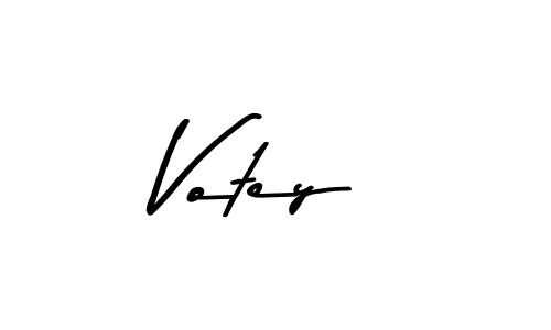 Create a beautiful signature design for name Votey. With this signature (Asem Kandis PERSONAL USE) fonts, you can make a handwritten signature for free. Votey signature style 9 images and pictures png