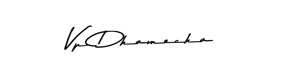 How to make Vp Dhamecha signature? Asem Kandis PERSONAL USE is a professional autograph style. Create handwritten signature for Vp Dhamecha name. Vp Dhamecha signature style 9 images and pictures png
