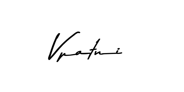 Asem Kandis PERSONAL USE is a professional signature style that is perfect for those who want to add a touch of class to their signature. It is also a great choice for those who want to make their signature more unique. Get Vpatni name to fancy signature for free. Vpatni signature style 9 images and pictures png