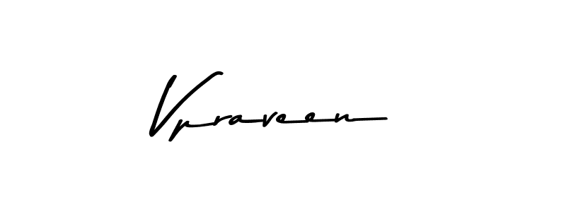 Make a beautiful signature design for name Vpraveen. With this signature (Asem Kandis PERSONAL USE) style, you can create a handwritten signature for free. Vpraveen signature style 9 images and pictures png