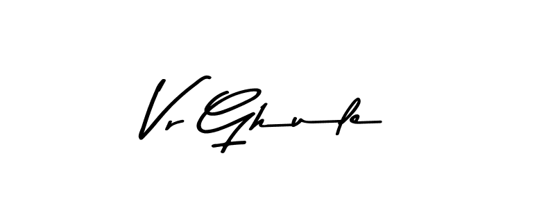 Vr Ghule stylish signature style. Best Handwritten Sign (Asem Kandis PERSONAL USE) for my name. Handwritten Signature Collection Ideas for my name Vr Ghule. Vr Ghule signature style 9 images and pictures png