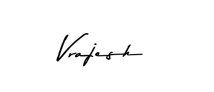 Design your own signature with our free online signature maker. With this signature software, you can create a handwritten (Asem Kandis PERSONAL USE) signature for name Vrajesh. Vrajesh signature style 9 images and pictures png