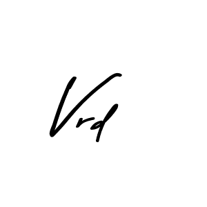 Also we have Vrd name is the best signature style. Create professional handwritten signature collection using Asem Kandis PERSONAL USE autograph style. Vrd signature style 9 images and pictures png